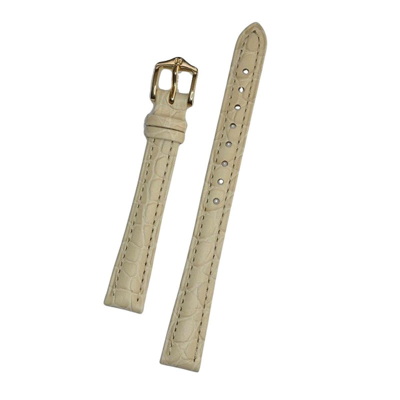 Correa Reloj Hirsch Aristocrat M Hebilla Dorada 14mm Beige