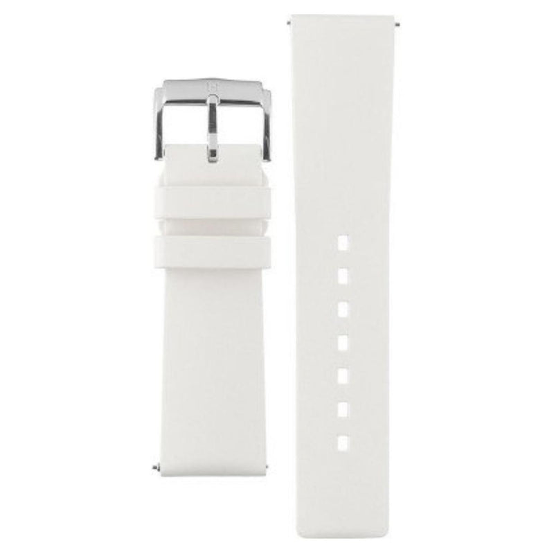 Correa Reloj Hirsch Pure M Caucho Blanca 22mm 20mm 18mm