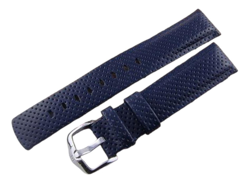 Correa Reloj Hirsch Golfer Azul 18mm Hebilla Plateada